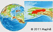 Physical Location Map of Yukon-Koyukuk Census Area