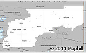 Gray Simple Map of Yukon-Koyukuk Census Area