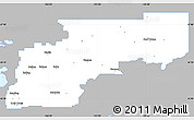 Gray Simple Map of Yukon-Koyukuk Census Area, single color outside