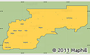 Savanna Style Simple Map of Yukon-Koyukuk Census Area, cropped outside