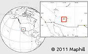 Blank Location Map of ZIP code 85004
