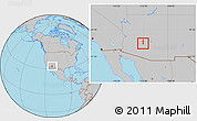Gray Location Map of ZIP code 85004