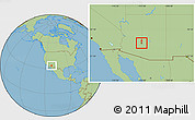Savanna Style Location Map of ZIP code 85004