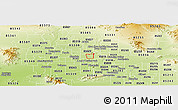 Physical Panoramic Map of ZIP code 85021