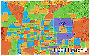 Political 3D Map of ZIP code 85032