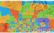 Political 3D Map of ZIP code 85085