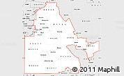 Silver Style Simple Map of ZIP codes starting with 852