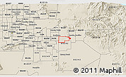 Shaded Relief 3D Map of ZIP code 85208