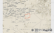 Shaded Relief Map of ZIP code 85212