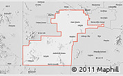 Silver Style 3D Map of ZIP code 85222