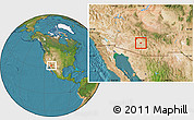 Satellite Location Map of ZIP code 85228