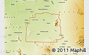 Physical Map of ZIP code 85231