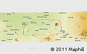 Physical Panoramic Map of ZIP code 85231