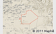 Shaded Relief Map of ZIP code 85242
