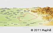 Physical Panoramic Map of ZIP code 85242