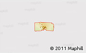Physical 3D Map of ZIP code 85255, cropped outside