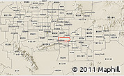 Shaded Relief 3D Map of ZIP code 85282