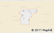 Classic Style 3D Map of ZIP code 85321, single color outside