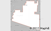 Gray Simple Map of ZIP code 85350