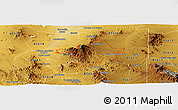 Physical Panoramic Map of ZIP code 85637