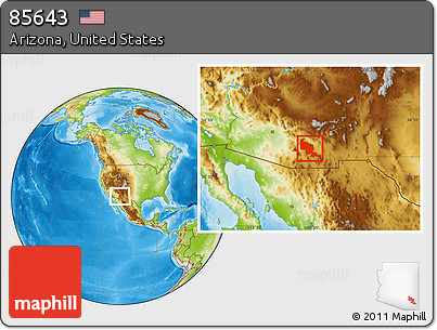 Physical Location Map of ZIP Code 85643