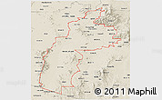 Shaded Relief 3D Map of ZIP codes starting with 857