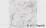 Silver Style 3D Map of ZIP codes starting with 857