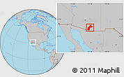 Gray Location Map of ZIP codes starting with 857