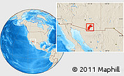 Shaded Relief Location Map of ZIP codes starting with 857