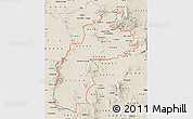 Shaded Relief Map of ZIP codes starting with 857