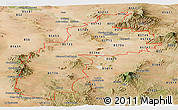 Satellite Panoramic Map of ZIP codes starting with 857