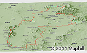 Savanna Style Panoramic Map of ZIP codes starting with 857