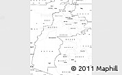 Blank Simple Map of ZIP codes starting with 857