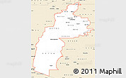 Classic Style Simple Map of ZIP codes starting with 857