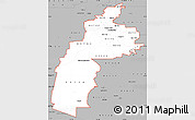 Gray Simple Map of ZIP codes starting with 857