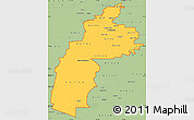 Savanna Style Simple Map of ZIP codes starting with 857