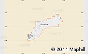 Classic Style Map of ZIP code 85735, single color outside