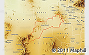 Physical Map of ZIP code 85735