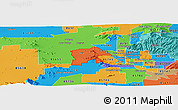 Political Panoramic Map of ZIP code 85743
