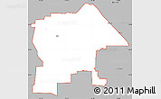 Gray Simple Map of ZIP code 85743