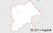 Silver Style Simple Map of ZIP code 85743