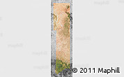 Satellite Map of Apache County, desaturated