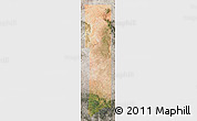Satellite Map of Apache County, semi-desaturated