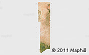 Satellite Map of Apache County, single color outside