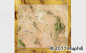 Satellite Map of Cochise County, physical outside