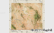 Satellite Map of Cochise County, shaded relief outside