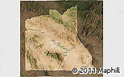 Satellite 3D Map of Graham County, darken