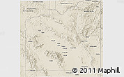 Shaded Relief 3D Map of Graham County