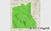 Political Map of Graham County, shaded relief outside