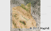 Satellite Map of Graham County, semi-desaturated